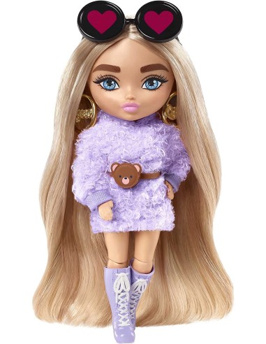 Barbie Extra mini bambola con vestito lilla MAGHGP62/HGP66 Mattel | Futurartshop.com