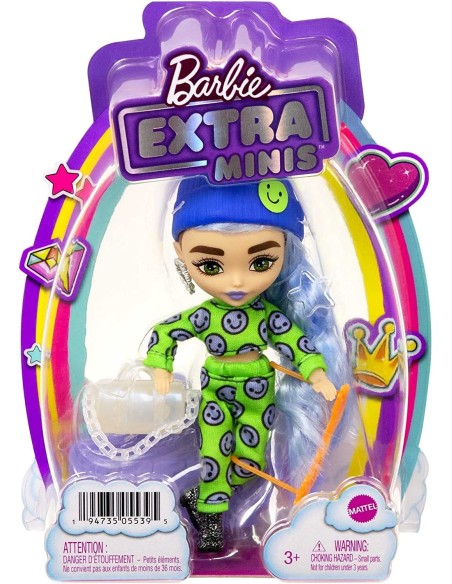 Barbie Extra mini bambola con vestito verde e faccine MAGHGP62/HGP65 Mattel | Futurartshop.com