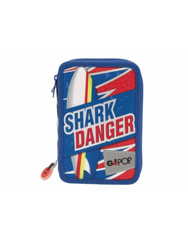 GO POP Astuccio Shark Attack con 3 zip 22-23 GIOPGG9L2600 Giochi Preziosi | Futurartshop.com