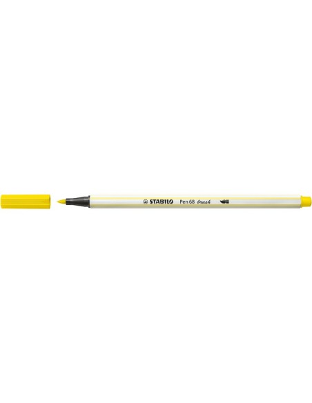 Marker pen Stabilo Brush 68 color lemon yellow ARV568/24 Stabilo | Futurartshop.com