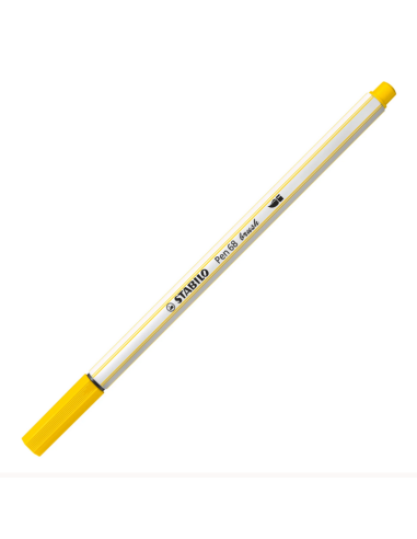 Marker pen Stabilo Brush 68 color lemon yellow ARV568/24 Stabilo | Futurartshop.com