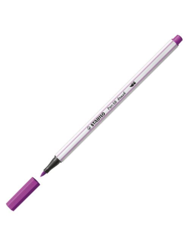 Marker pen Stabilo brush 68 colour lilac ARV568/58 Stabilo | Futurartshop.com