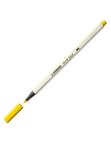 Pennarello Stabilo Brush 68 colore giallo ARV568/44 Stabilo | Futurartshop.com