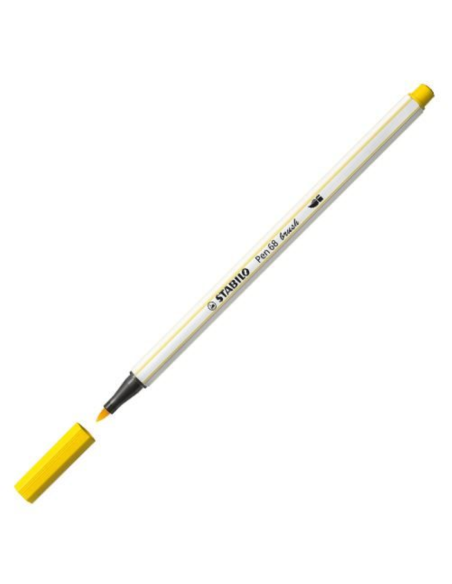 Pennarello Stabilo Brush 68 colore giallo ARV568/44 Stabilo | Futurartshop.com