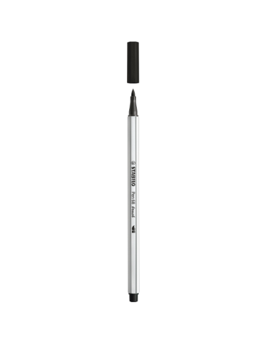 Marker pen Stabilo Brush 68 color black ARV568/46 Stabilo | Futurartshop.com