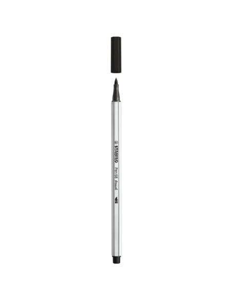 Marker pen Stabilo Brush 68 color black ARV568/46 Stabilo | Futurartshop.com