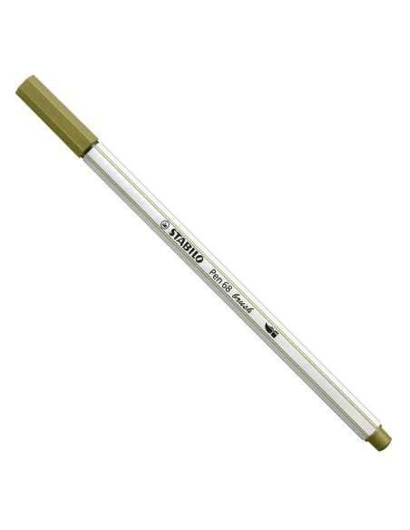Stabilo Brush 68 color mud green marker pen ARV568/37 Stabilo | Futurartshop.com