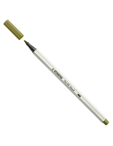 Pennarello Stabilo Brush 68 colore verde fango ARV568/37 Stabilo | Futurartshop.com