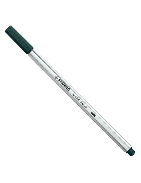 Pennarello Stabilo Brush 68 colore verde terra ARV568/63 Stabilo | Futurartshop.com