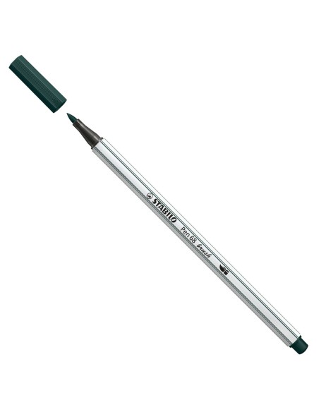 Stabilo Brush 68 color earth green marker pen ARV568/63 Stabilo | Futurartshop.com
