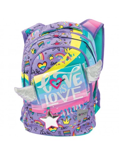 GO POP stretchable backpack Love Is Love round 22-23 GIOGG9K9410 Giochi Preziosi | Futurartshop.com