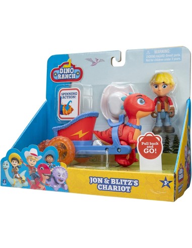 Dino Ranch personaggio Jon e Blitz con carro GIODNA03000-1 Giochi Preziosi | Futurartshop.com