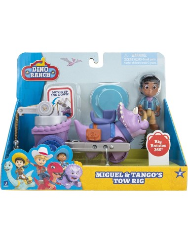Dino Ranch characters Miguel and Tango with trailer truck GIODNA03000-3 Giochi Preziosi | Futurartshop.com
