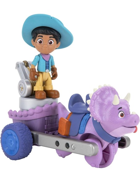 Dino Ranch characters Miguel and Tango with trailer truck GIODNA03000-3 Giochi Preziosi | Futurartshop.com