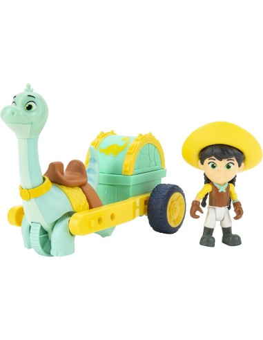 Dino Ranch personaggi Min e Clover con carro da corsa GIODNA03000-2 Giochi Preziosi | Futurartshop.com