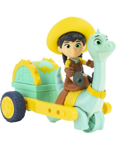 Dino Ranch characters Min And Clover with racing wagon GIODNA03000-2 Giochi Preziosi | Futurartshop.com