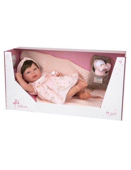 Arias Bambola Reborn Esther con coperta rosa - 45 cm GIO98083/GP Giochi Preziosi | Futurartshop.com
