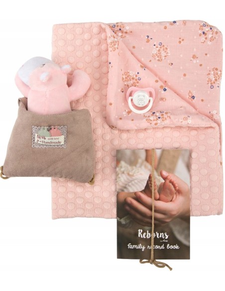 Arias doll Reborn Esther with pink blanket - 45 cm GIO98083/GP Giochi Preziosi | Futurartshop.com