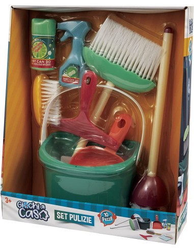 House games cleaning set with 10 pieces GIOGGI220030 Giochi Preziosi | Futurartshop.com