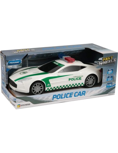Fast Polizia heels - police car with lights and sounds 1: 16 GIOGGI190065 Giochi Preziosi | Futurartshop.com