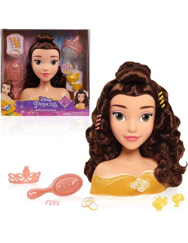 Disney Princess Testa styling head di Belle FIC87379 Jakks Pacific | Futurartshop.com