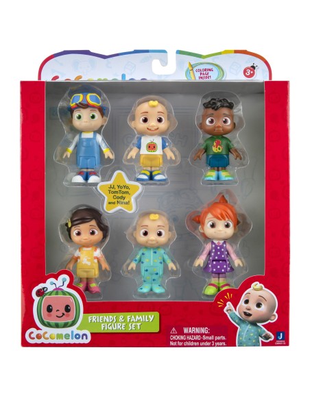 Cocomelon Set 6 characters friends and famil personaggi FIC42373 Giochi Preziosi | Futurartshop.com