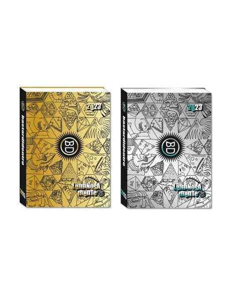 Diary pocket Bastards inside Gold Silver 16 months-2 colors SEV508452201-000 Seven | Futurartshop.com