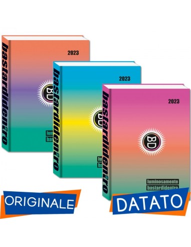 Standard Diary Bastards inside 22-23 fluo 16 months - 3 colors SEV584002203-000 Seven | Futurartshop.com