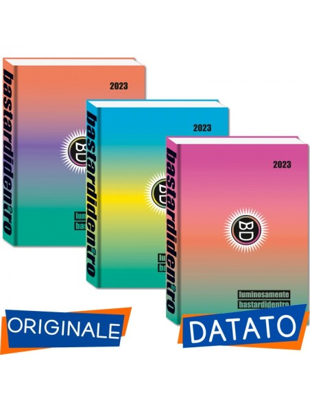 Standard Diary Bastards inside 22-23 fluo 16 months - 3 colors SEV584002203-000 Seven | Futurartshop.com