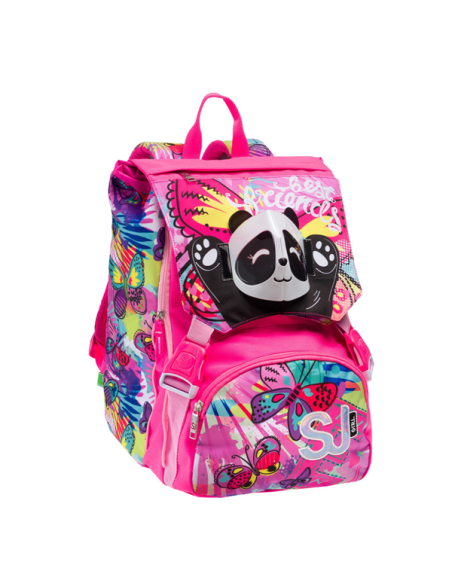 S Gang Gang extendable backpack girl animals flip 3D pink color 22-23 SEV2C2002250-382 Seven | Futurartshop.com