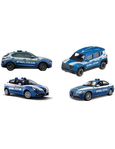Auto Polizia die-cast scala 1:43 GOL18-01322 Burago | Futurartshop.com