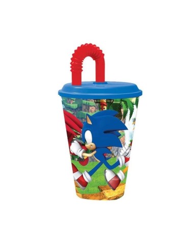 Sonic Glass with straw 430ml RTIST40530 Futurart | Futurartshop.com