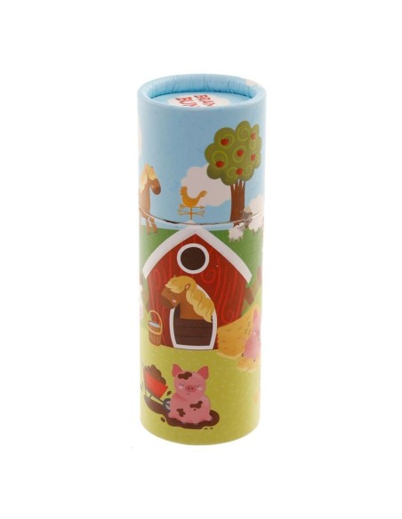 Tube with colored pencils pictures of the farm PUCPCASE31 Futurart | Futurartshop.com