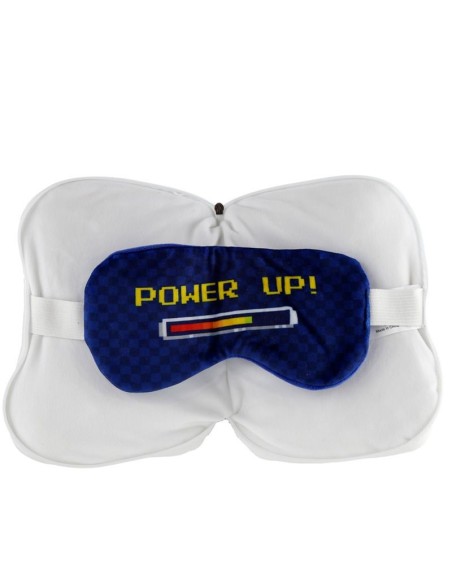 Game Over written travel pillow with eye mask PUCCUSH248 Futurart | Futurartshop.com