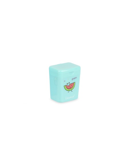 Penknife with 2 holes and pastel color tank with stickers LAGCOL22021 Colourbook | Futurartshop.com