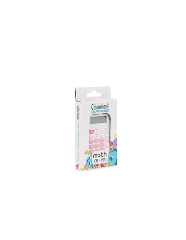 Calcolatrice tascabile 8 calcoli Math CB -195 in 6 colori LAGCOL22105 Colourbook | Futurartshop.com