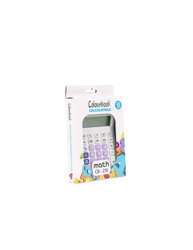 Table calculator 12 digits math CB - 210 in 6 colors LAGCOL22102 Colourbook | Futurartshop.com