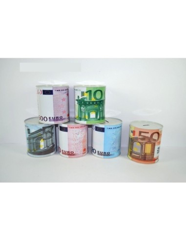 Salvadanaio in latta immagine banconote Euro DUE383144 Futurart | Futurartshop.com
