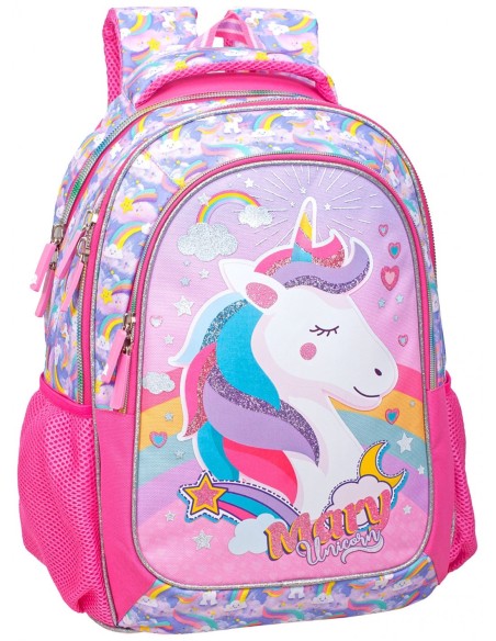 Unicorn Mar backpack with 3 zip case 4MJR15173-15174 Julian Ross | Futurartshop.com