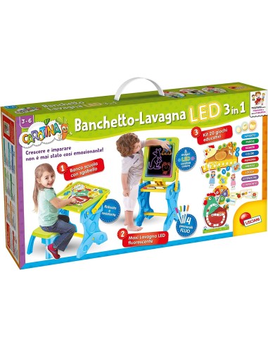 Small carrot banquet-whiteboard LED 3 in 1 LIS68616 Lisciani | Futurartshop.com