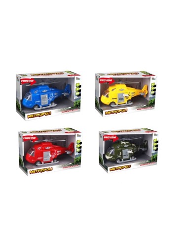 Elicottero a frizione con luci e suoni in scala 1:20 - 4 colori TOY27894 Toys Garden | Futurartshop.com