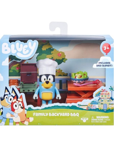 Blue PLA plaset set Barbecue in the garden back BB GIOBLY10000-1 Giochi Preziosi | Futurartshop.com