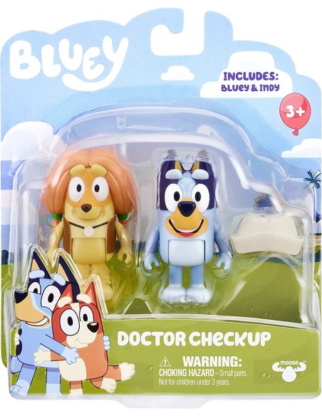 Bluey playset visita dal dottore con Bluey e Indy GIOBLY07000-3 Giochi Preziosi | Futurartshop.com