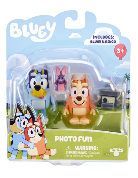 Bluey playset servizio fotografico con Bluey e Bingo GIOBLY07000-2 Giochi Preziosi | Futurartshop.com