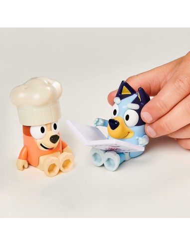 Bluey playset cena al ristorante con Bluey e Bingo GIOBLY07000-1 Giochi Preziosi | Futurartshop.com