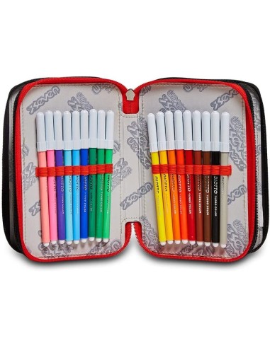 Seven Astuccio 3 zip Rock on Boy SEV301012220-899 Seven | Futurartshop.com