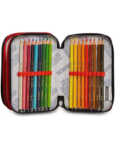 Seven Astuccio 3 zip Rock on Boy SEV301012220-899 Seven | Futurartshop.com