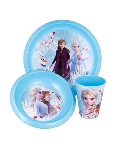 Frozen - Set pappa 3 pezzi azzurro 4MFZ-RNC102397 Coriex | Futurartshop.com