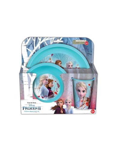 Frozen - Set pappa 3 pezzi azzurro 4MFZ-RNC102397 Coriex | Futurartshop.com