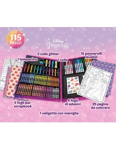 Disne valig Princess Arcobaleno artistic briefcase CRA25-1094 Crayola | Futurartshop.com 2